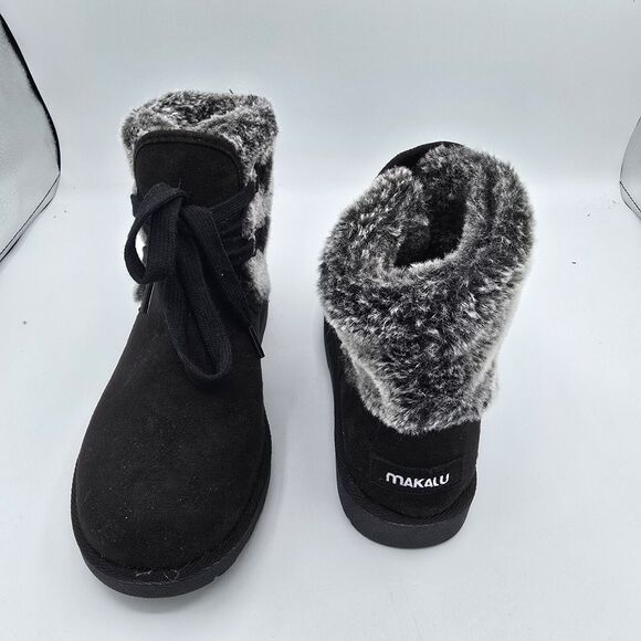 Makalu Rochelle Black Boots Women’s Size 6 warm winter - Picture 4 of 12